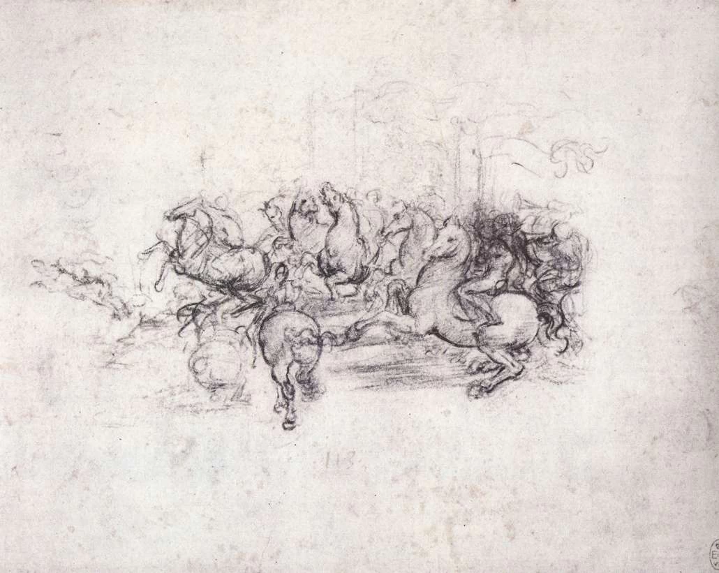 182-Gruppo di cavalieri nella Battaglia di Anghiari